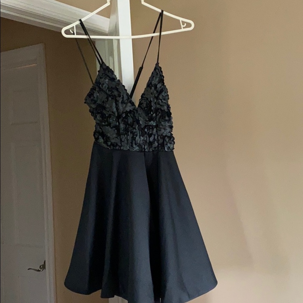 Black cocktail dress